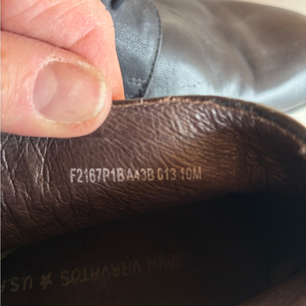JOHN VARVATOS STAR USA COMMUTER CHUKKA BOOT PEBBLE LEATHER Size 10 - Picture 8 of 9